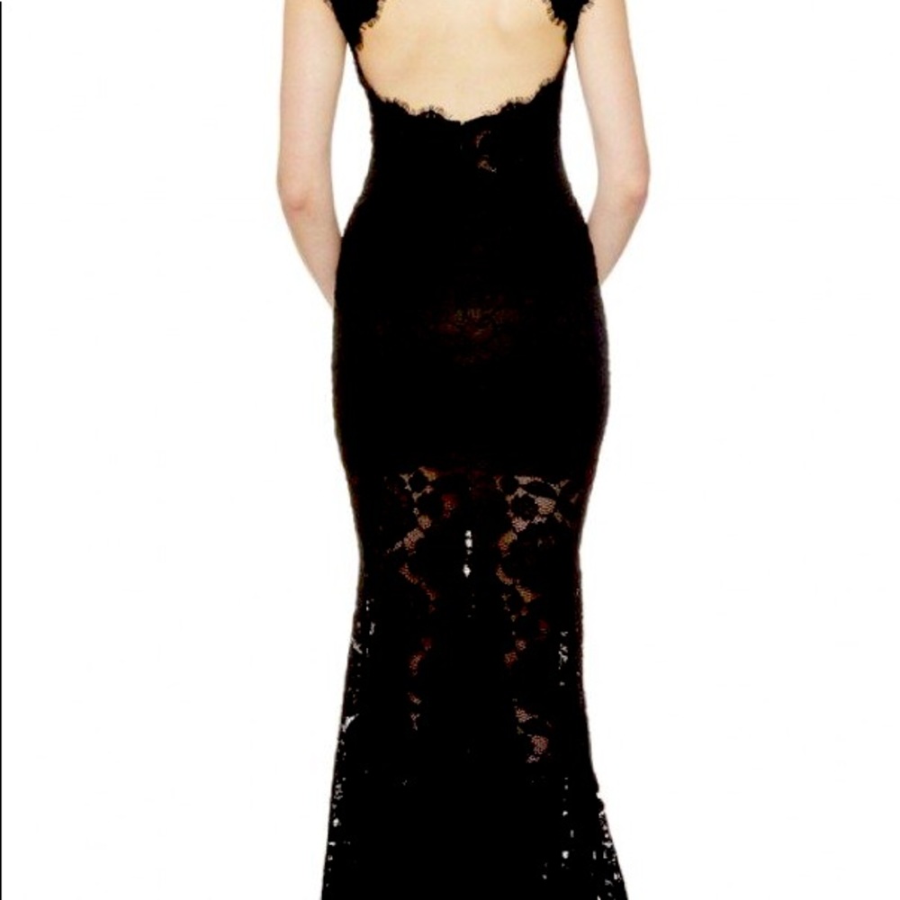 SOLD  Formal Evening gown Aqua Bloomingdale’s mermaid open back